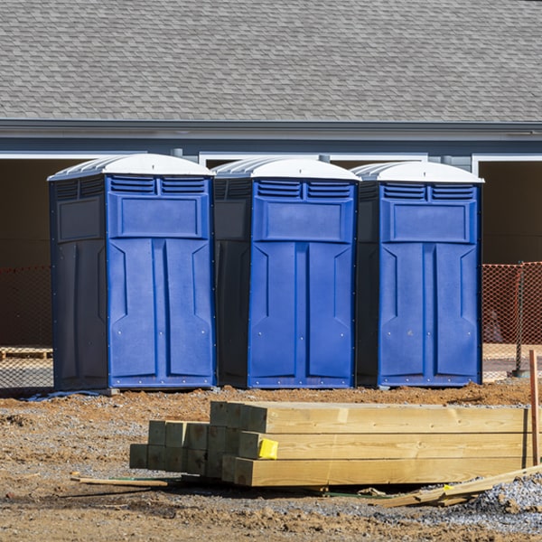 what is the expected delivery and pickup timeframe for the porta potties in Sanders Arizona